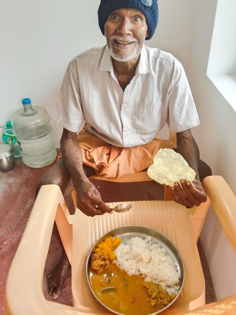 At the home for elders