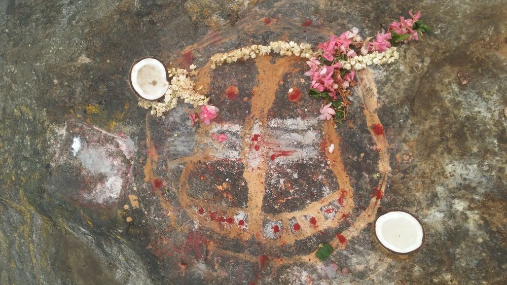 Garlands and offerings